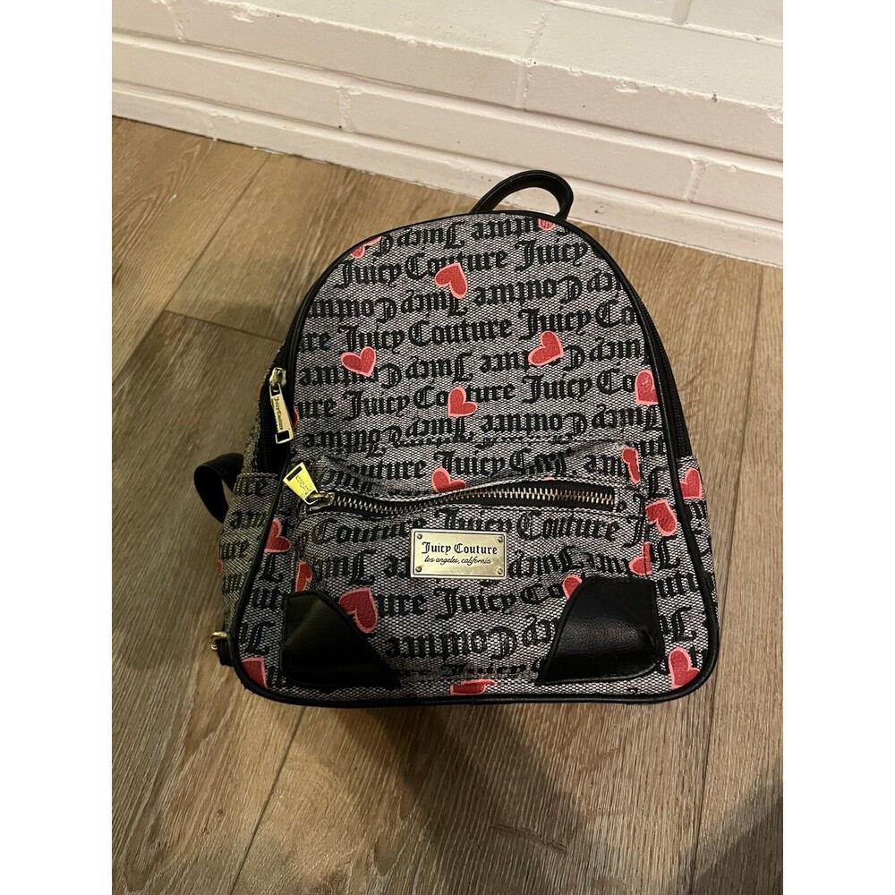 Juicy Couture Womens Brown All Over Print Small Backpack